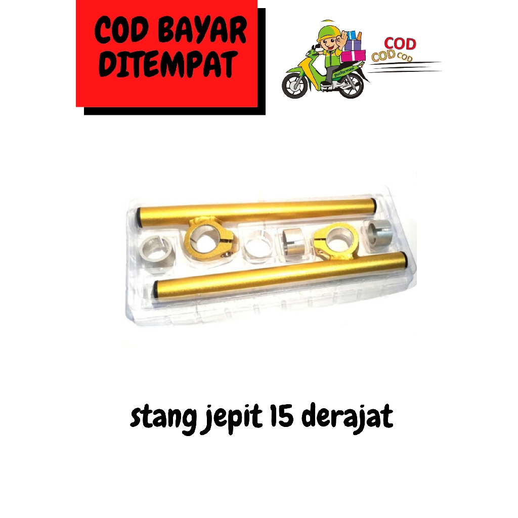 GOLD Stang jepit drag 15 derajat