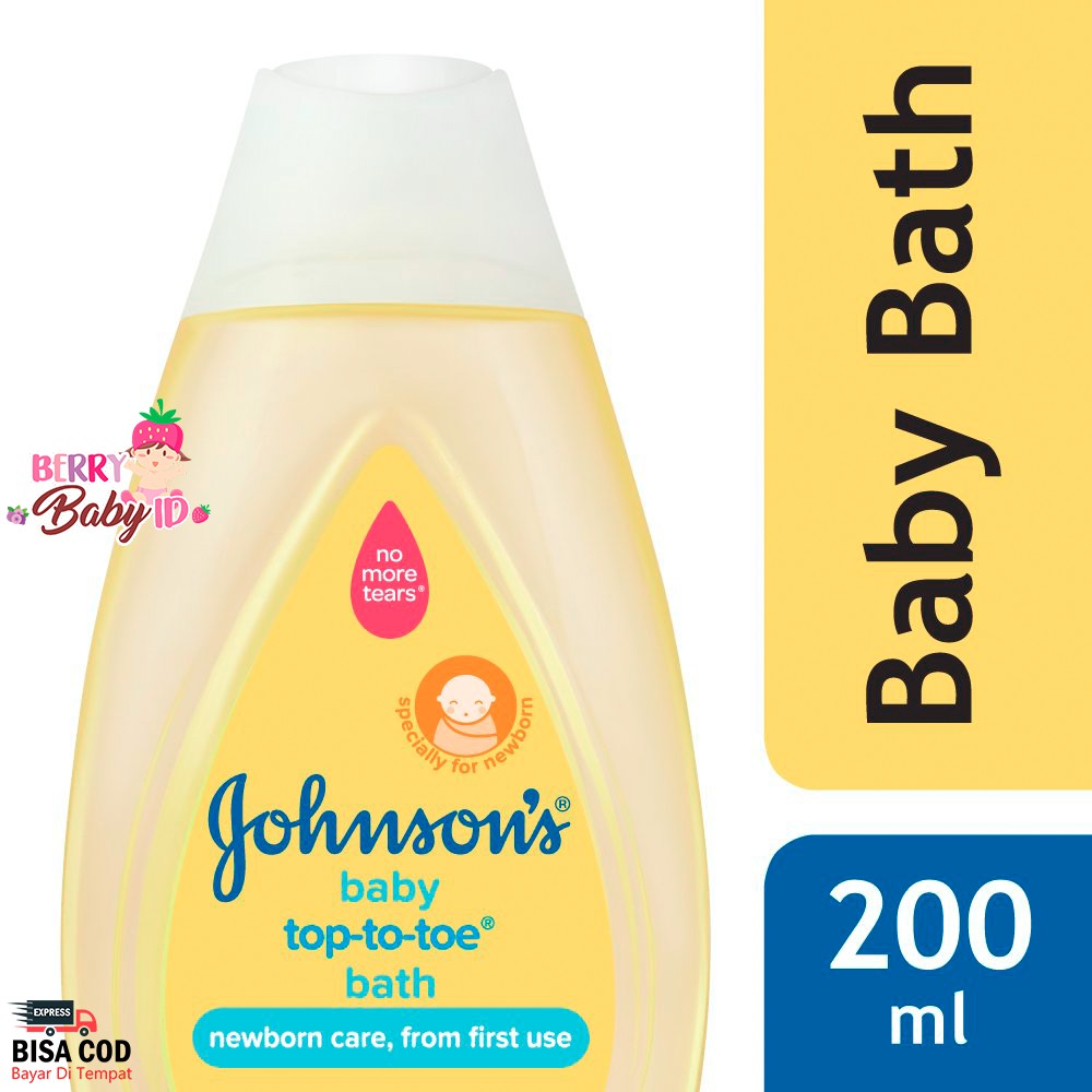 Johnson's Top to Toe Hair &amp; Body Baby Bath Shampo Sabun Bayi 200 ml Berry Mart