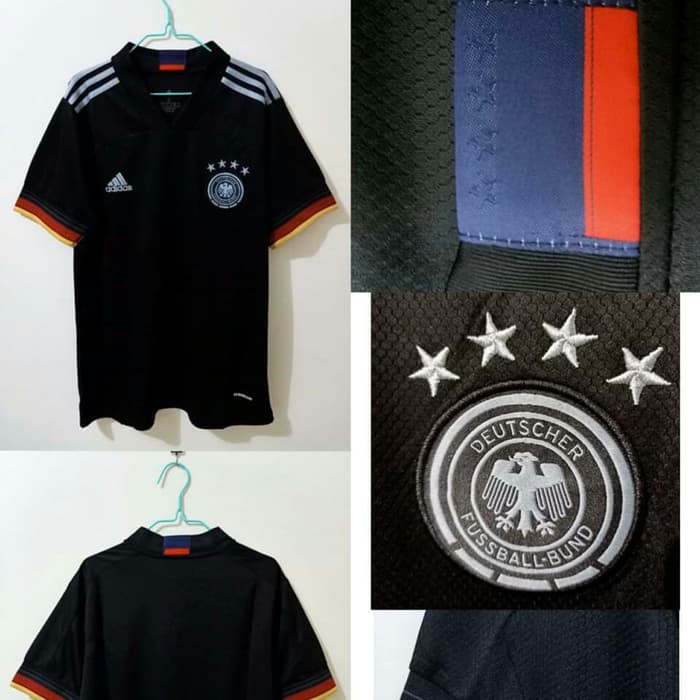 Jersey Jerman Away EURO 2020 HITAM grade ori official