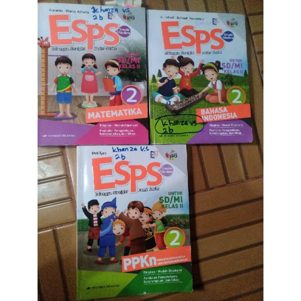 Jual BUKU BEKAS ESPS MATEMATIKA ESPS PPKN ESPS BAHASA INDONESIA KELAS 2 ...