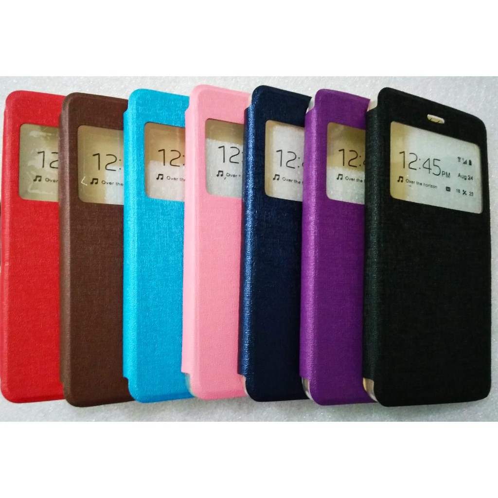 VIVO Y28 Flip Case Book Cover Silikon Silicon Softcase Sarung Hp