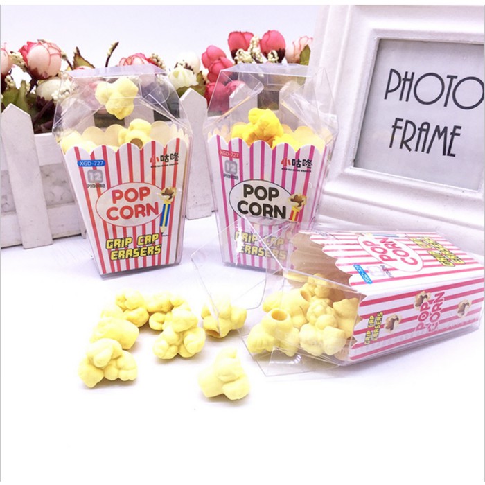 

Terlaris Penghapus Popcorn / eraser pop corn lucu souvenir stationery unik Elegan