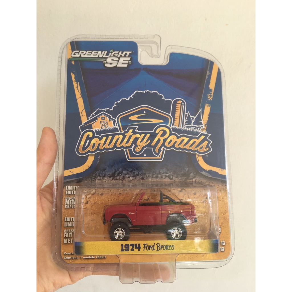 GREENLIGHT COUNTRY ROADS - GREENLIGHT 1974 FORD BRONCO - GREENLIGHT PREMIUM ORIGINAL