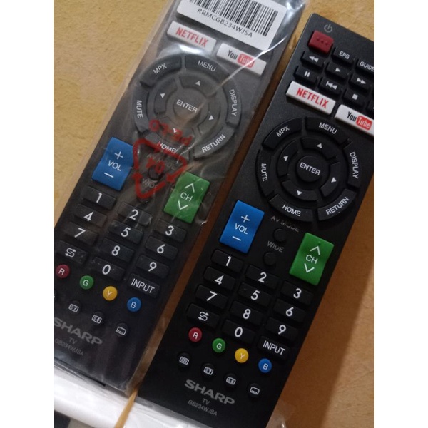 REMOT TV SHARP LED/LCD NETFLIK YOUTUBE GB234WJSA ORIGINAL