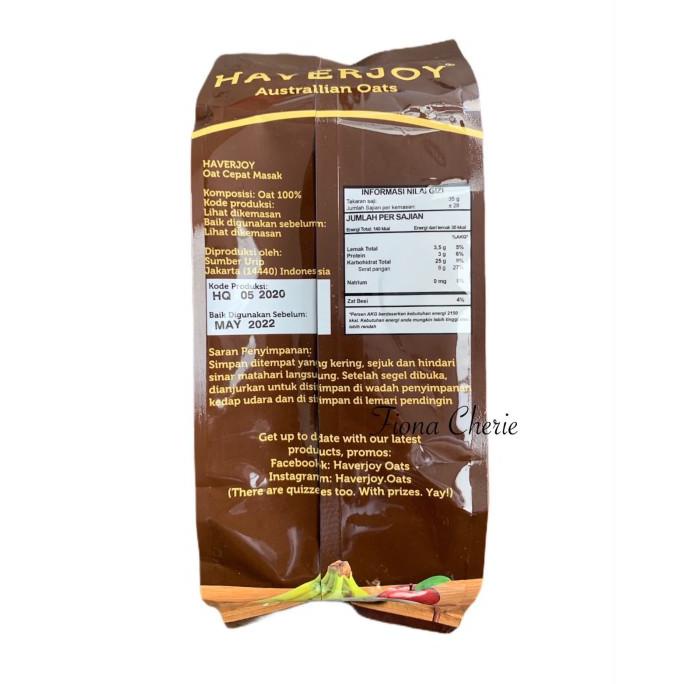 

TERMURAH Haverjoy Havermout Quick Cooking 1 kg / Australian oat / oatmeal Kode 326