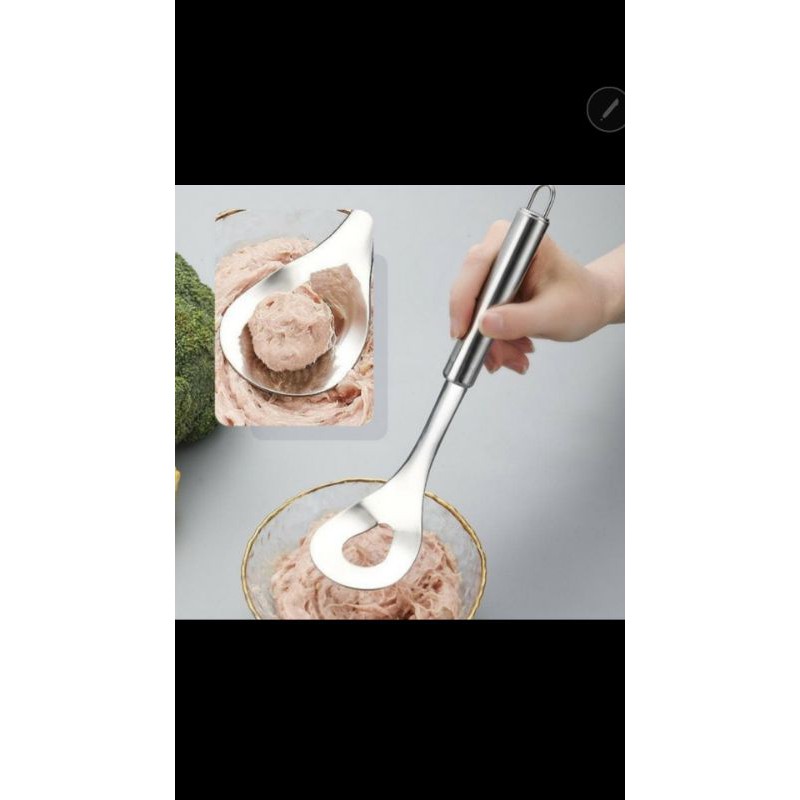 sendok cetakan bakso stainless meatball / cetakan bakso