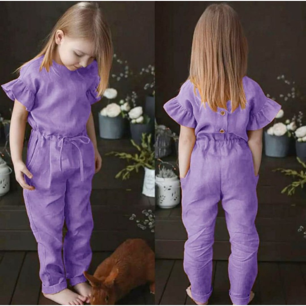 Jumpsuit Ilbe Kids Ready 5 Warna - Jumpsuit Anak Umur 3 - 5 Tahun - Pakaian Anak Perempuan Terbaru 2021