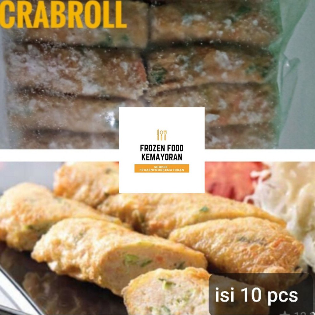 

FROZEN FOOD CRAB ROLL ISI 8 PCS 45000 MURAH RASA TIDAK MURAHAN HARUS DICOBA