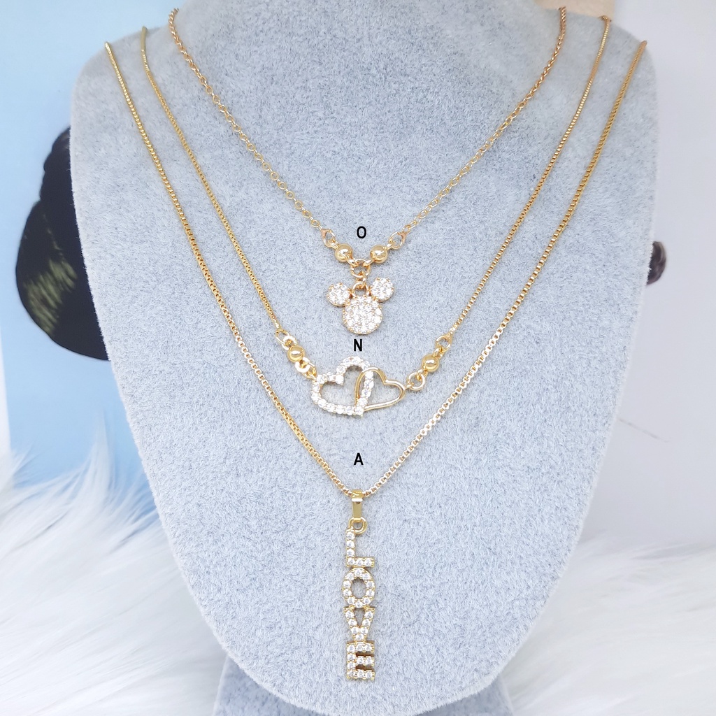 Kalung Xuping Liontin Love Bola Boba Miki - BN205