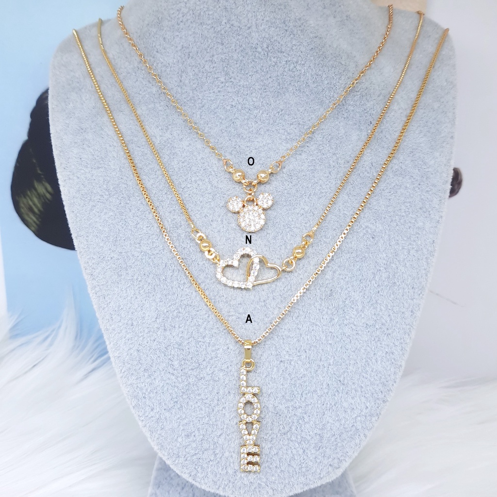 Kalung Xuping Liontin Love Bola Boba Miki - BN205