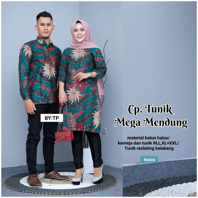 Tunik  dan kemeja mega mendung