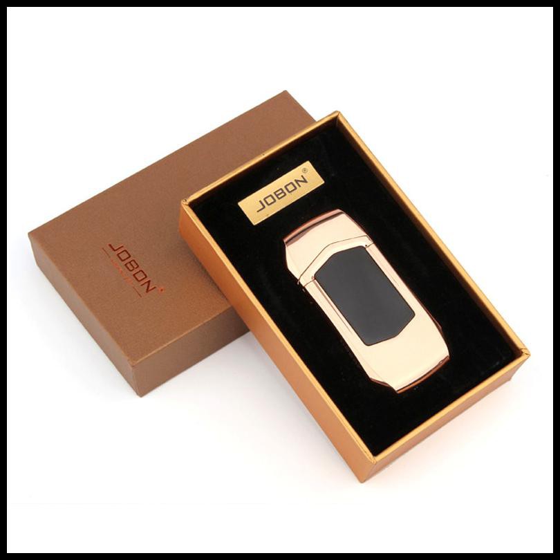 Jobon Korek Api Elektrik Heating Coil USB Lighter Finger Print - 0401 - Multi-Color