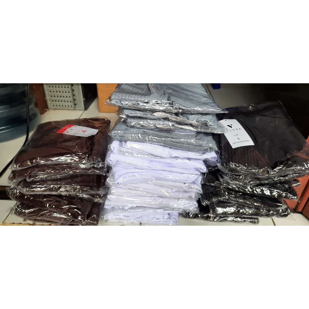 GROSIR JILBAB VILORA LOVE ❤  HITAM ANAK SEKOLAH