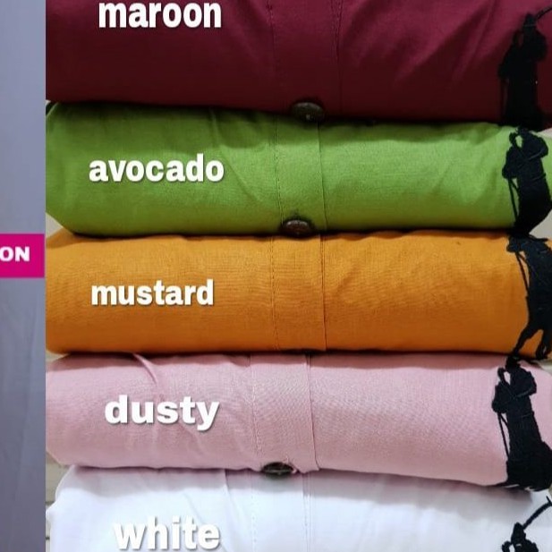 ALISHA MAXY - GAMIS MAXI POLO BORDIR LD 118 BESAR FIT XL-XXL - OKE BAGUS BUAT SANTAI WANITA MUSLIM