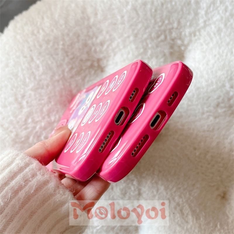 Kartun Disney LinaBell StellaLou Casing Ponsel Kompatibel Untuk iPhone XR 11 7 8 Plus 12 13 14 Pro MAX X XS MAX SE 2020 Kepribadian Retro Pola Seluler Glossy Lembut TPU Cover