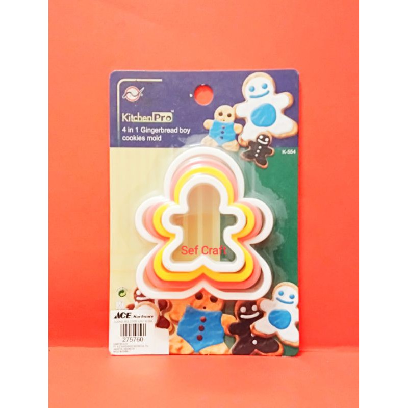 

Snowman cutter 4 / set KitchenPro Import