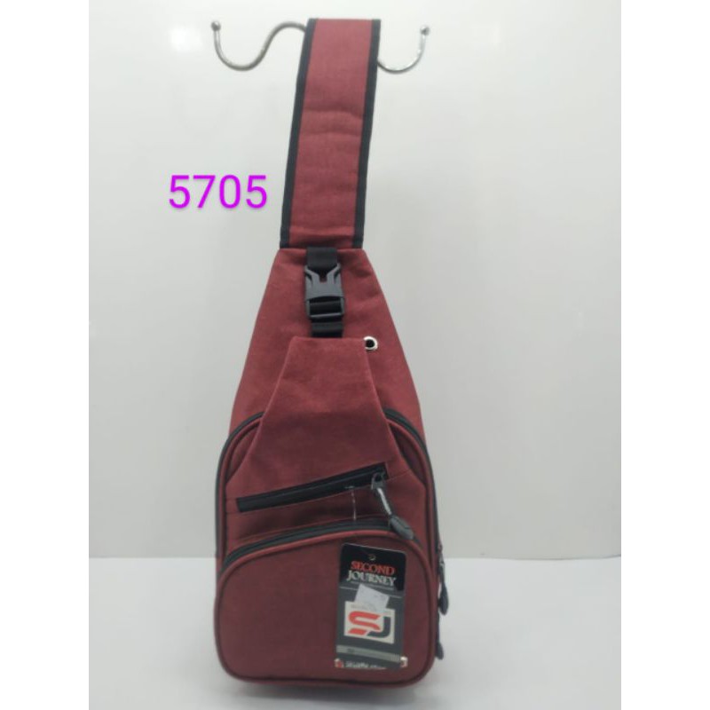 Tas Waist Bag Pria Kanvas Denim #5705