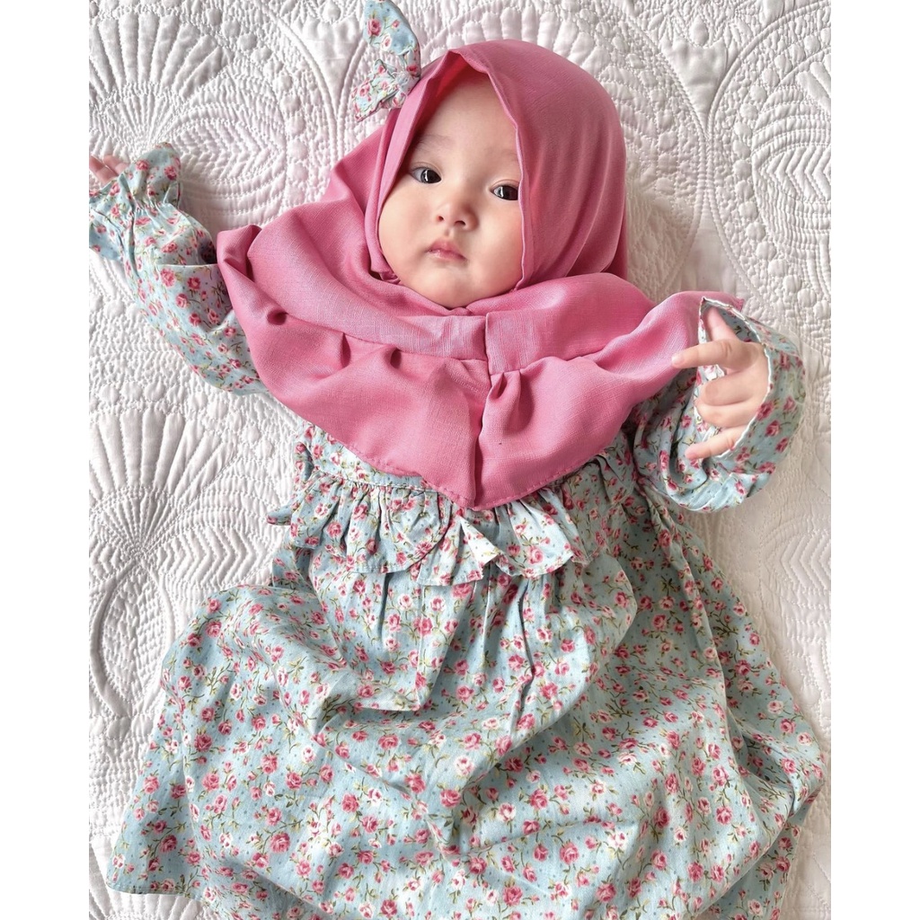 gamis newborn bayi perempuan pakaian muslim 0-12  bulan balita ARABELLA ALIKA FIORA SHANUM ROSY gamis dress