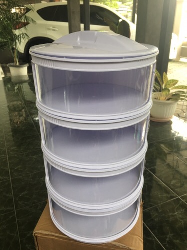 Tudung Saji Multi Storage 4 Susun Warna Saji / Food Cover Rak Makanan