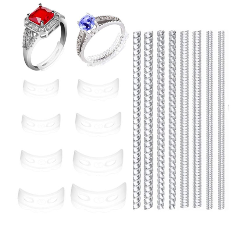 Siy 16pcs / Set Alat Pengatur Ukuran Cincin Invisible Untuk Membuat Perhiasan