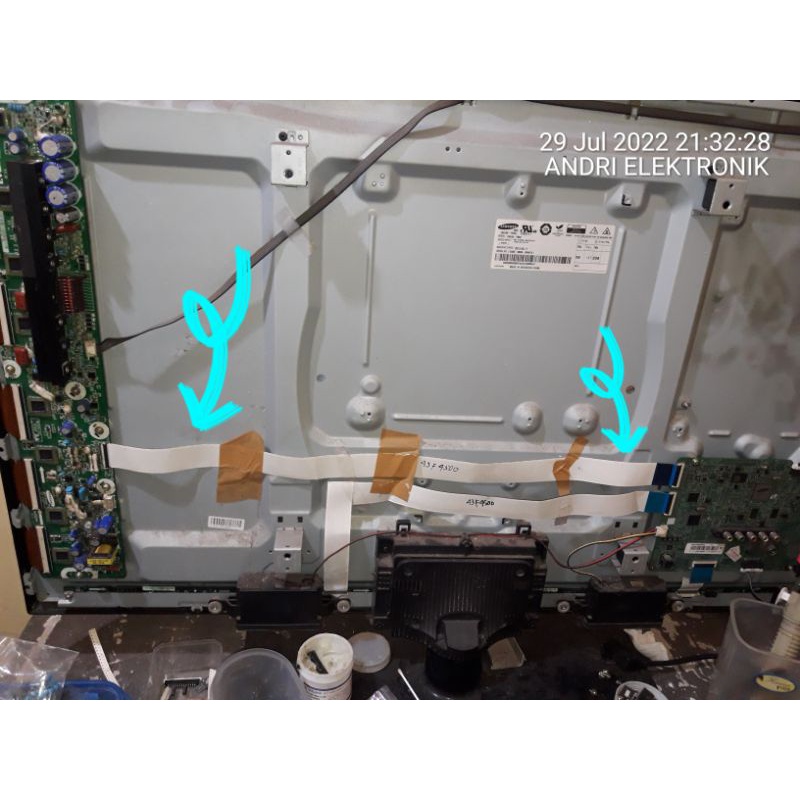 Kabel flexy dari Ysus ke MB Tv PLASMA SAMSUNG TYPE PS43F4000 PS43F4500 PS43F4900