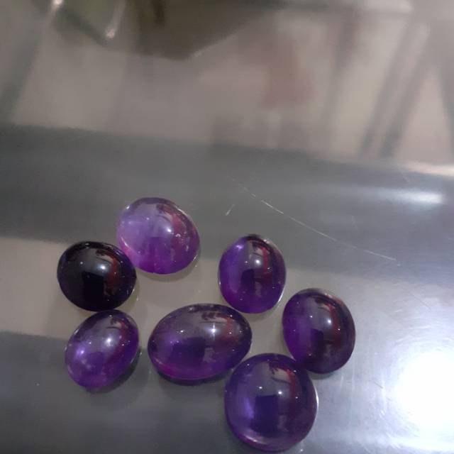 Batu natural kecubung ungu kalimantan