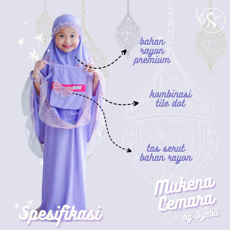 Mukena anak/Mukena cemara/Mukena anak halus