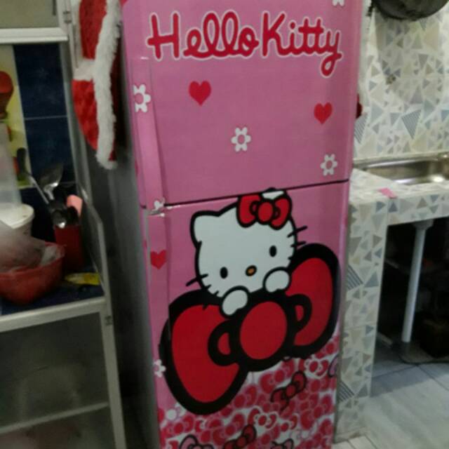 

Stiker kulkas hello kitty pita 2 pintu