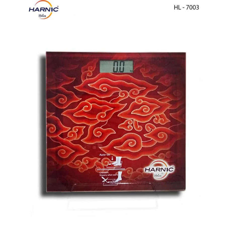 Timbangan Badan Digital motif Batik - Body Scale Harnic-Heles HL-7003