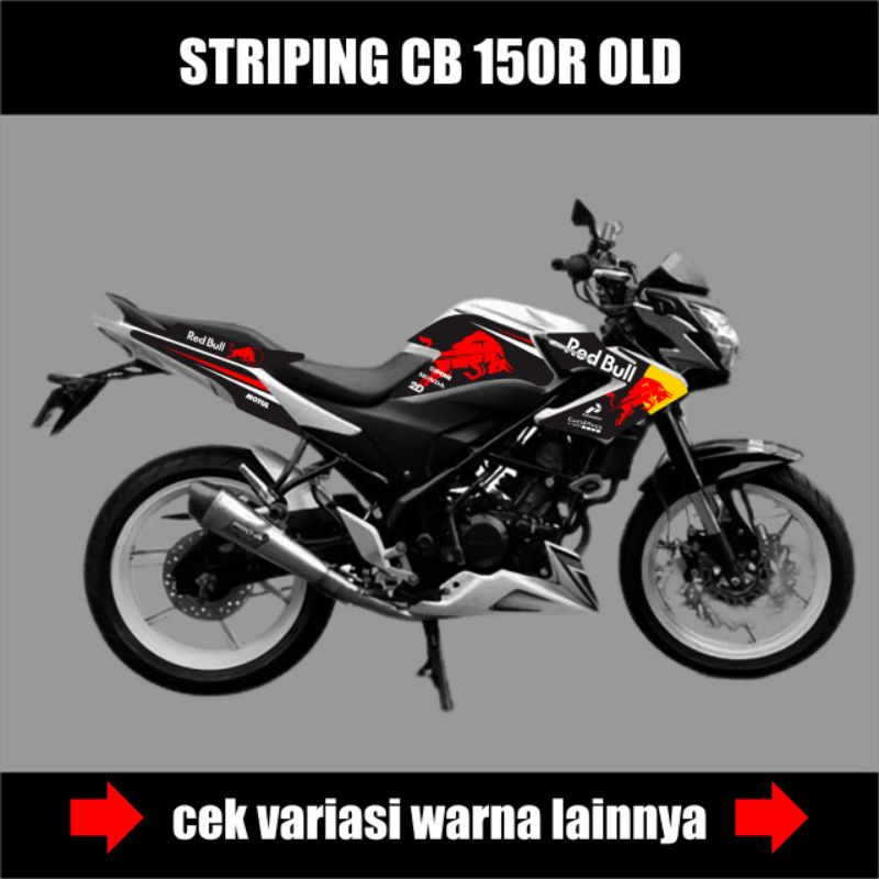Decal Striping Motor Cb 150 R Red Bull / Decal Stiker Honda Cb150 R / Decal Lis variasi Cb 150R / Li