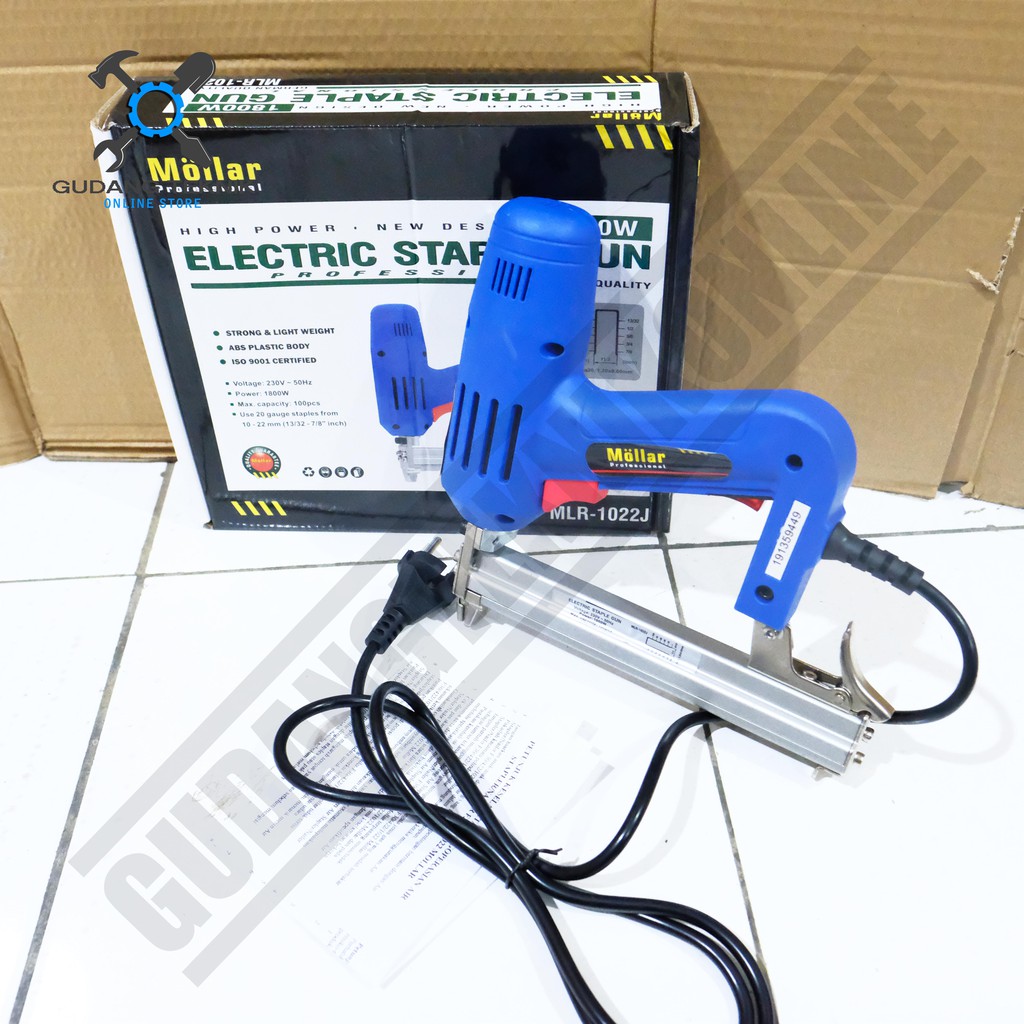 Mesin Staples Tembak Elektrik MLR1022J Electric Staple Gun MLR 1022J Tipe U