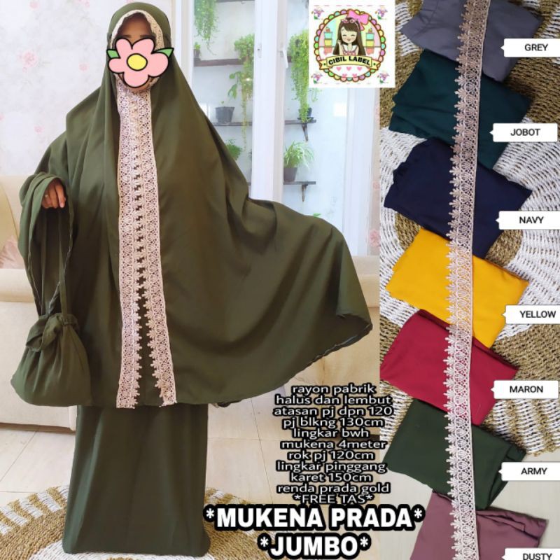 MUKENA DEWASA JUMBO/MUKENA PRADA