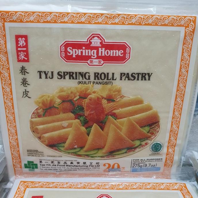 

Spring Home TYJ Kulit Lumpia Spring Roll Pastry 8,5" 275Gr TERLARIS TERPERCAYA ORIGINAL