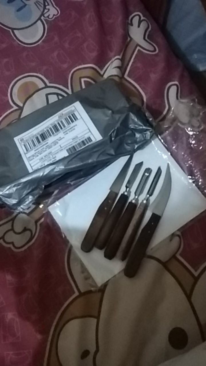 Pisau Ukir Buah / Pisau Garnish / Pisau Carving - 1 Set Isi 5 & 7 Pisau Super Quality