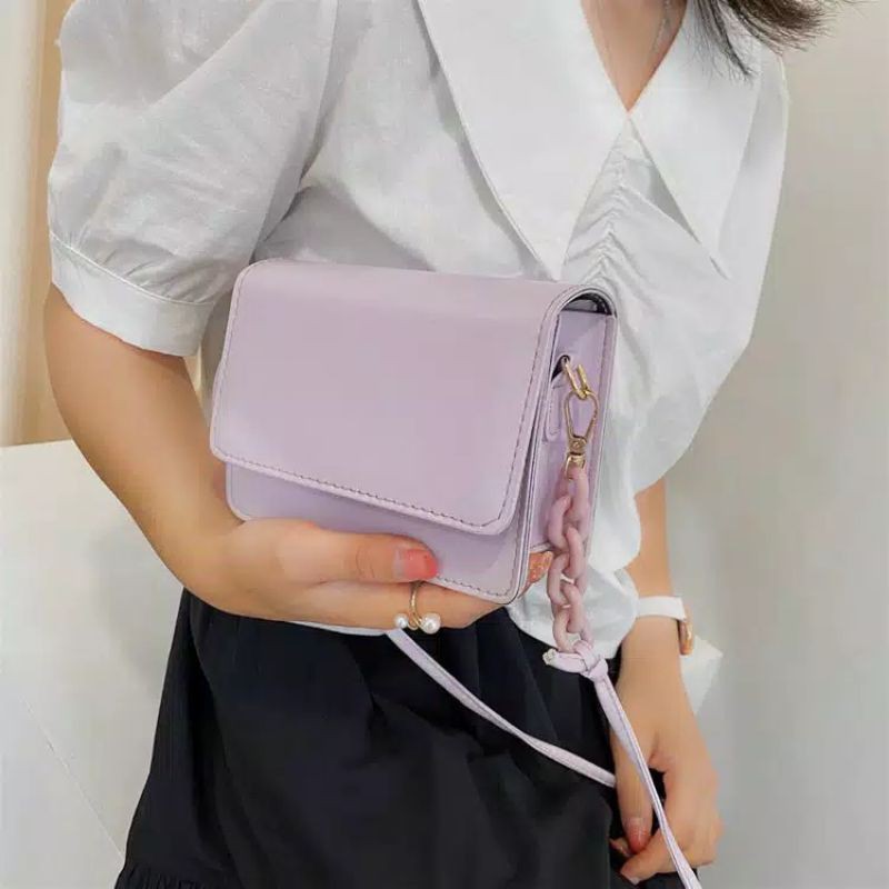 Bundara.id Ta-1142 Tas wanita selempang mini kotak satchel import