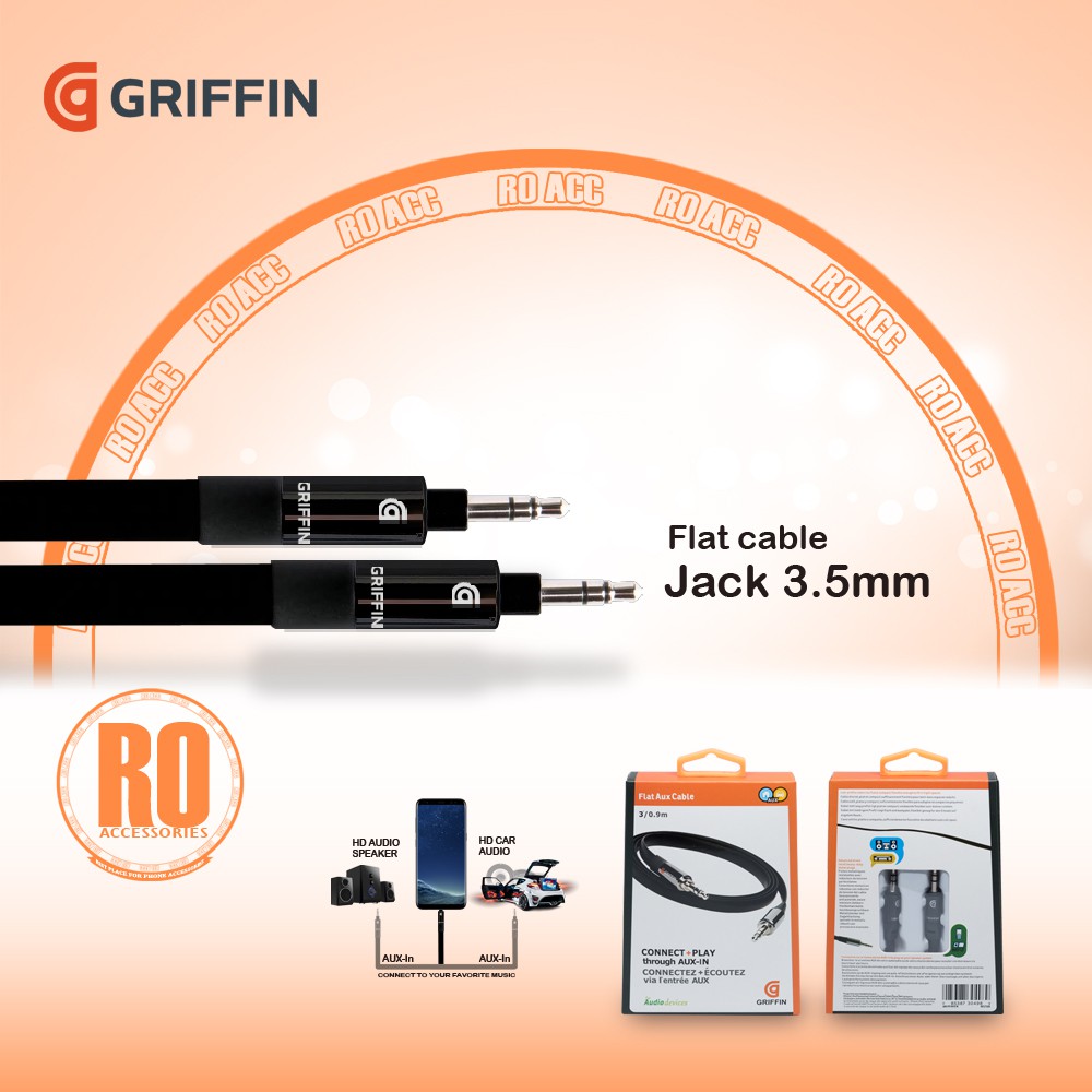 [RO ACC] KABEL AUX GRIFFIN Cable Audio Kabel Salon Speaker