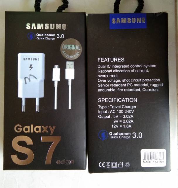 Charger samsung fast charging / charger samsung galaxy s7 micro original