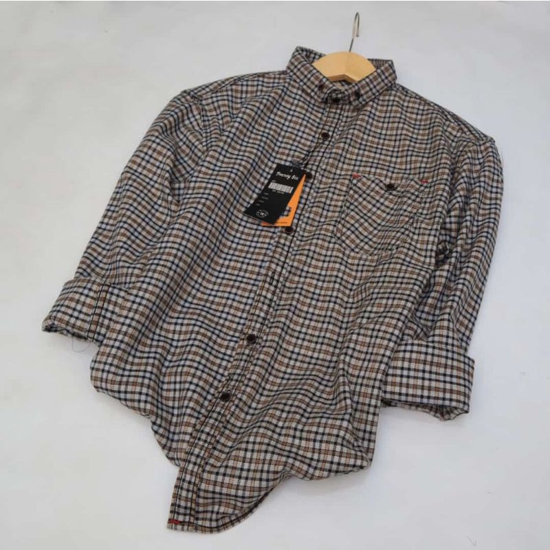 KEMEJA FLANEL BEG SEZE SUPER PREMIUM LANGAN PANJANG  UNISEX LIMITID