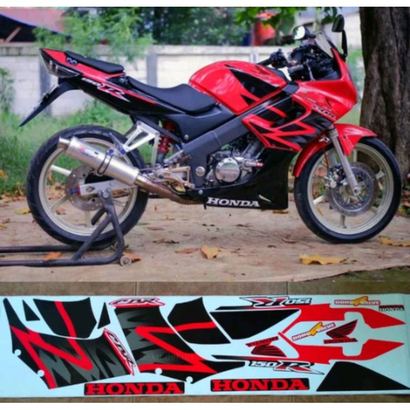 Striping Stiker Cbr Old 2004 Merah