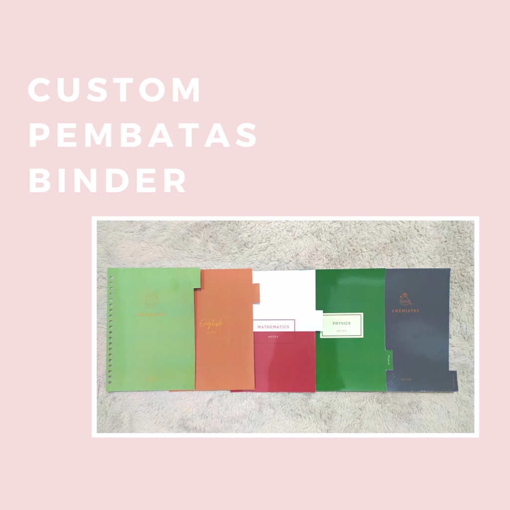 

Pembatas Binder (Ready Stock & Custom)