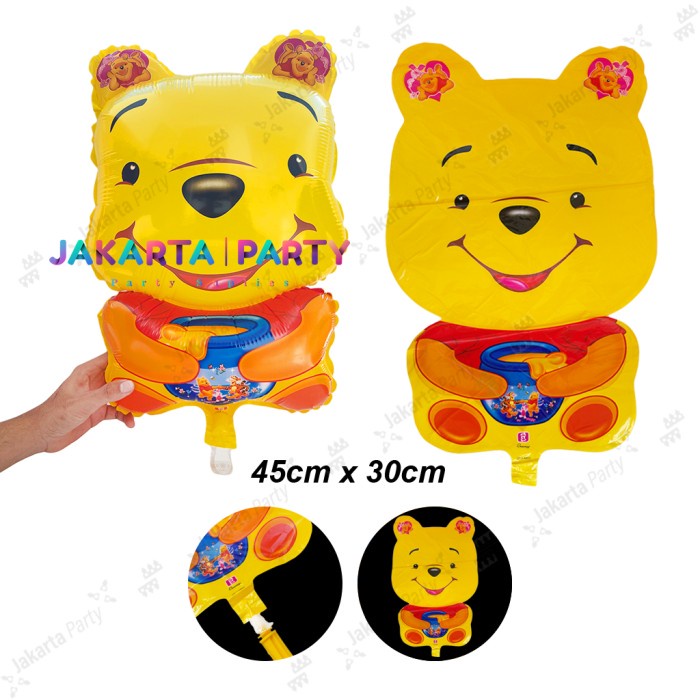 Balon karakter winnie the pooh / balon winnie the pooh / balon pooh