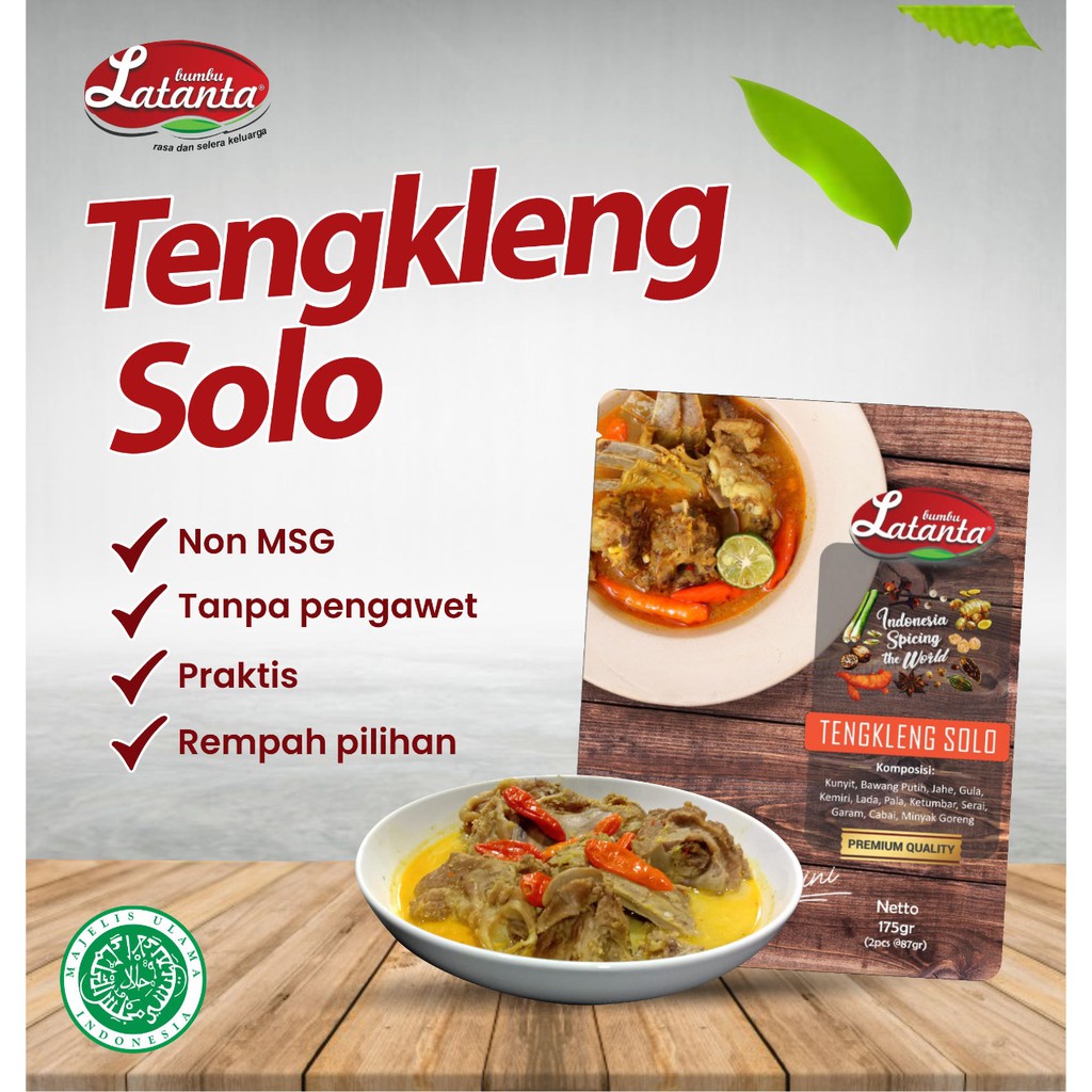 

Bumbu Masak Tengkleng LATANTA (ISI 2 SACHET @25gram) TENGKLENG KAMBING