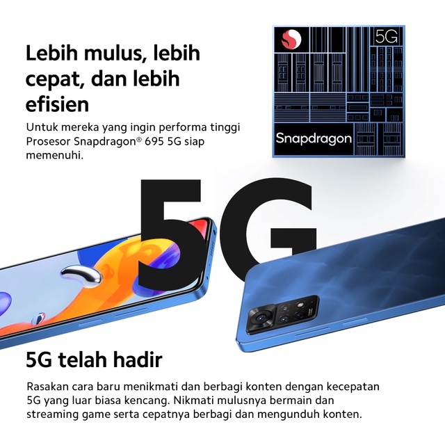 Xiaomi Redmi Note 11 Pro 5G (8GB+128GB) Snapdragon® 695 108MP AI Quad Kamera Garansi Resmi