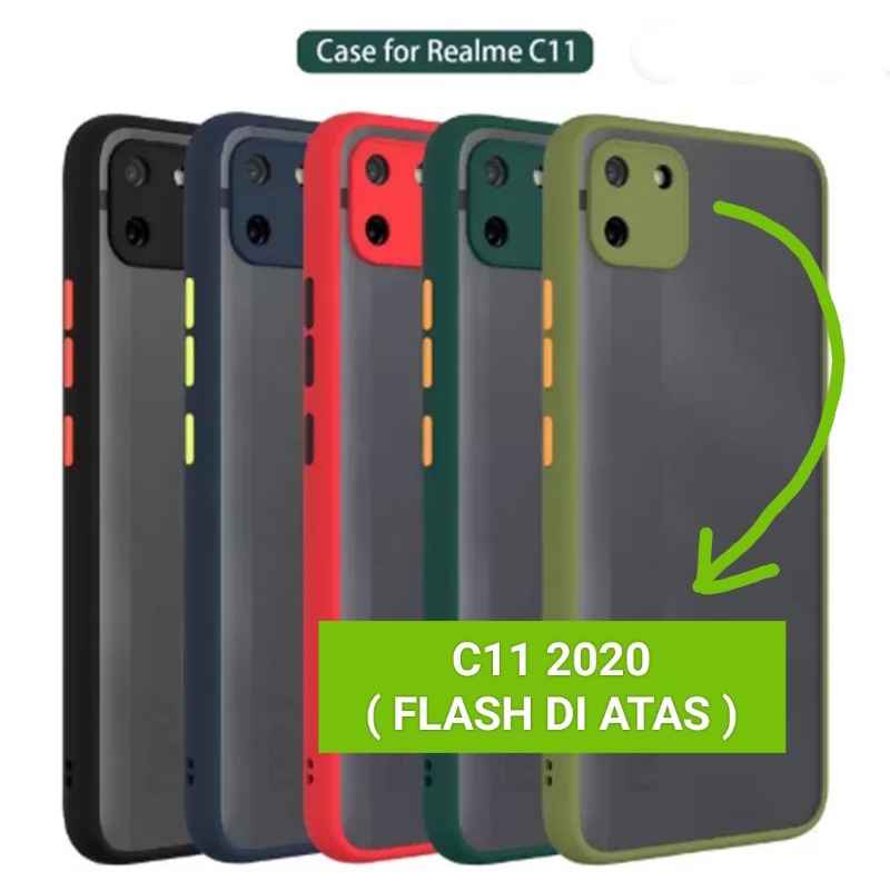 Softcase Realme C11 2020 ( flash di atas ) / C11 lama case dove