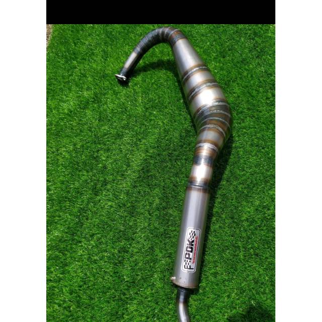 Knalpot Kolong Kobra Plat Karat Rx King merk PDK
