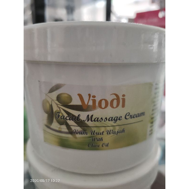 Viodi Facial Massage Cream/ krim urut wajah with olive oil
