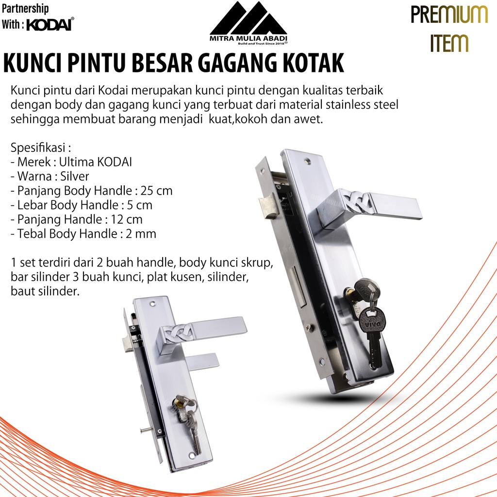 Kunci Pintu Besar 25cm Kodai Gagang Pintu Besar motif Anyam Gagang Pintu Rumah Kunc