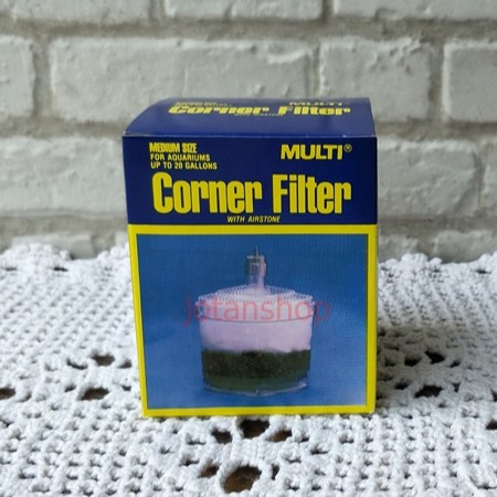 multi Corner Filter size Medium sedang sudut pojok aquarium aquascape