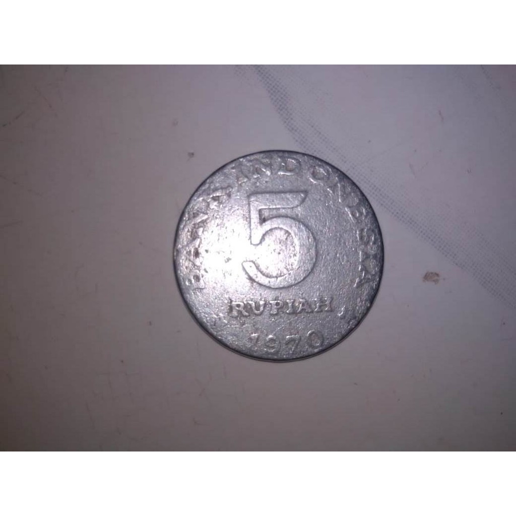 Koin 5 Rupiah Tahun 1970 Bank Indonesia
