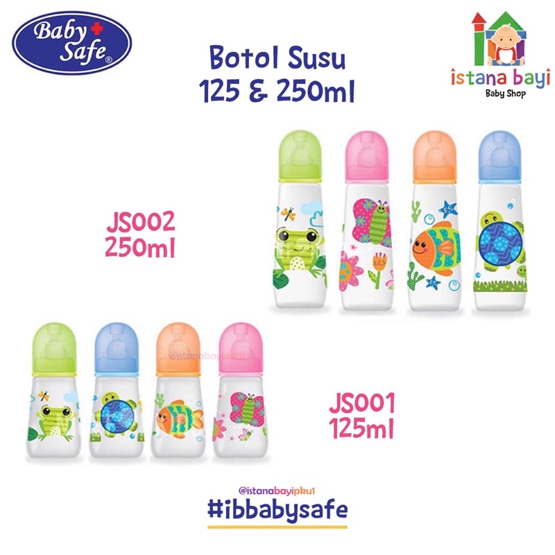 Baby Safe Feeding Bottle JS002/JS001 - Botol susuBayi/botol susu murah